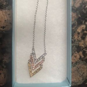 Touchstone Crystal by Swarovski - Triple V necklac
